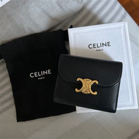 celine small triomphe wallet.